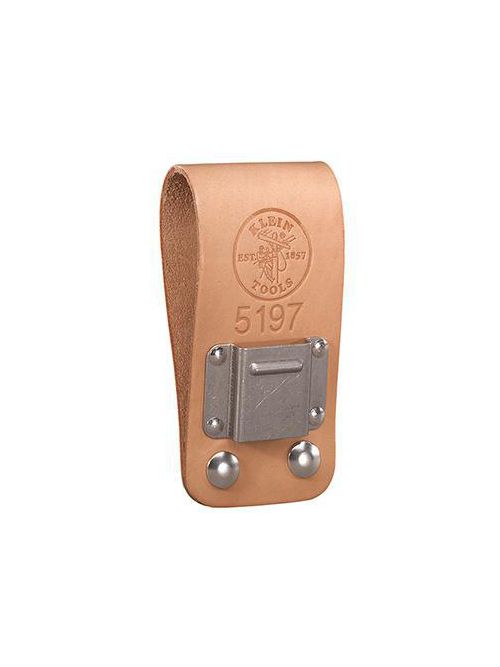 Product image for Klein 5197 2-3/4" x 6" Leather Tunnel w/ Snap Tape Rule Holder