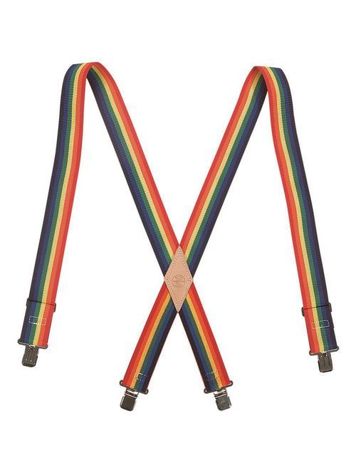 Product image for Klein Tools 60222RB 2 Inch Rainbow Elastic Back Suspender