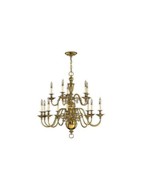 Product image for Cambridge 15 Light Large Chandelier - Burnished Brass