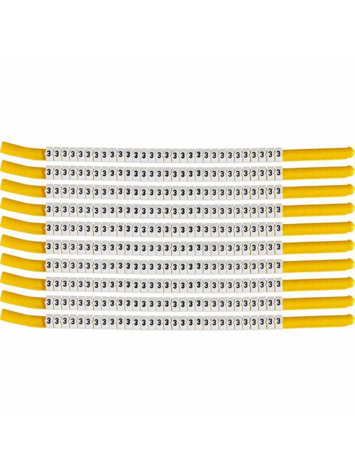 BRADY SCN18-3 Wire Mkr,ClipSlv,3,SC BRADY SCN18-3 Wire Mkr,ClipSlv,3,SC