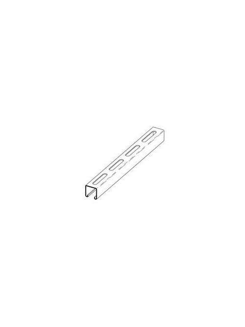 Product image for B-Line B26S-240GLV 1-5/8"W x 1-5/8"H Channel, 13/32" x 3" Slotted, 16ga, 20ft Length, Pre-Galvanized