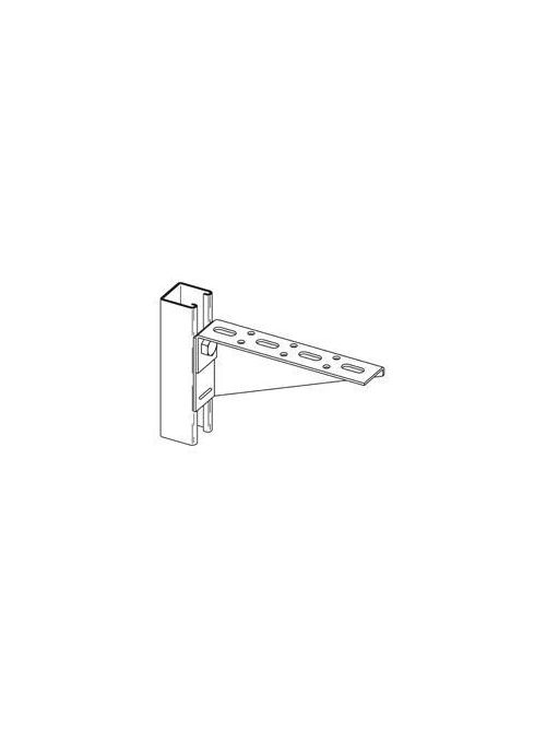 B-Line Series B180SHRZN 16 Inch Zinc Plated Slotted Right Bracket B-Line Series B180SHRZN 16 Inch Zinc Plated Slotted Right Bracket