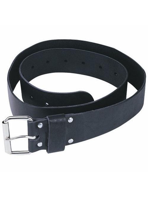 Product image for Ideal 35-995BLK 2" Roller Buckle Black Leather Belt, 48" Length