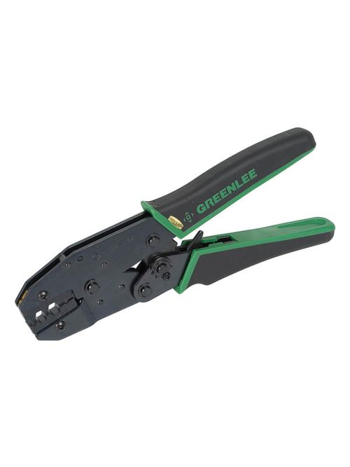 Product image for Greenlee 46801 9 Inch Steel Interchangeable Coaxial Connector Crimper