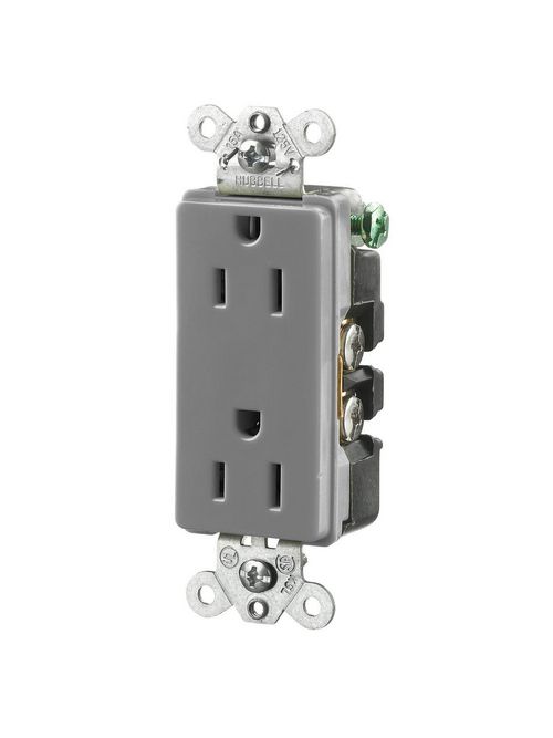 HCI HBL2152GY STYLE DUP RCPT, 15A 1 HCI HBL2152GY STYLE DUP RCPT, 15A 1