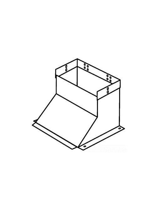 Product image for Square D RWT10SWFTVE12 12 x 10 Sweep Trench Duct to Wall Duct Adapter