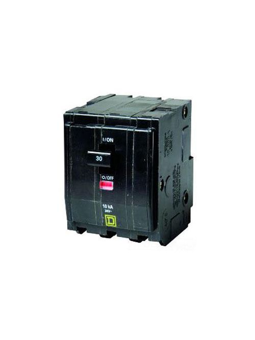Product image for Square D QO3100VH1021 3-Pole 100 Amp 240 Volt Plug-On Miniature Circuit Breaker