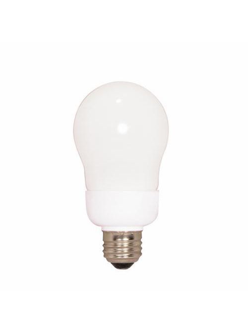 Product image for Satco S5572 11 Watt; A19 Compact Fluorescent; 2700K; 82 CRI; Medium base; 120 Volt