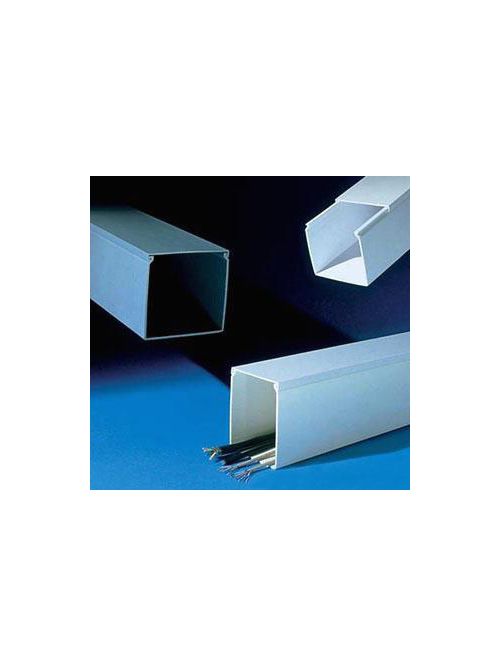 Product image for Panduit C2DG6 2 x 6 Foot Gray PVC Duct Cover