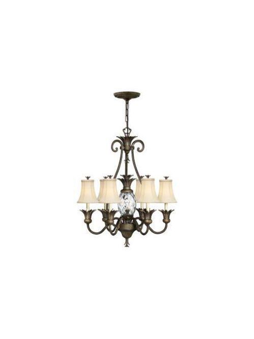 Product image for Plantation 7 Light Large Chandelier - Pearl Bronze