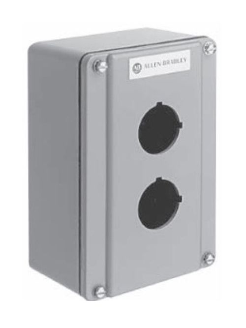 Product image for Enclosure pushbutton 1-operator die cast 1" feed thru