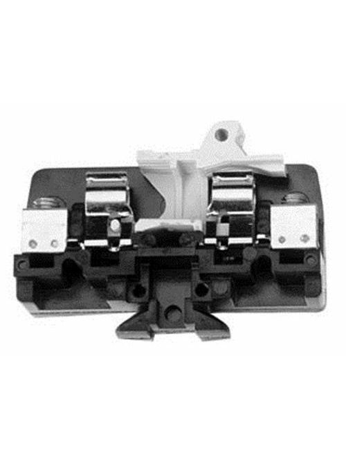 Product image for Ideal Industries 0352 25 Amp 600 Volt 18 to 8 AWG Phenolic Channel Mount Fuse Block