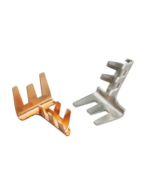 Product image for Erico LPA501 Stamped Crimp Cable T-Connector, Aluminum