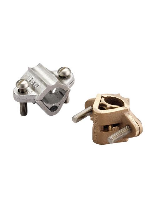 Product image for Erico LPA580 Cast Pipe Clamp, Aluminum, Bare