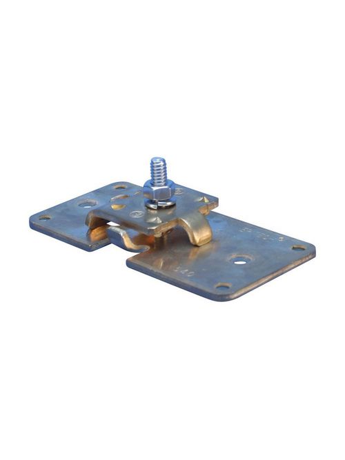 Product image for Erico LPC540 Stamped Bonding Plate, Copper, Bare