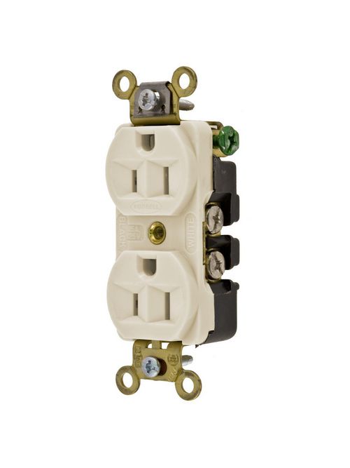 Product image for Hubbell HBL5252AL RECEP 15A 125V DUPLEX ALMD