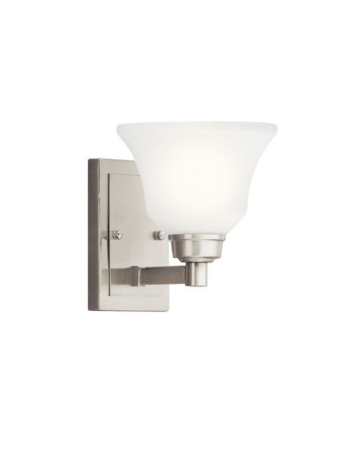 Product image for Kichler 5388NI Langford™ 1 Light Wall Sconce Brushed Nickel