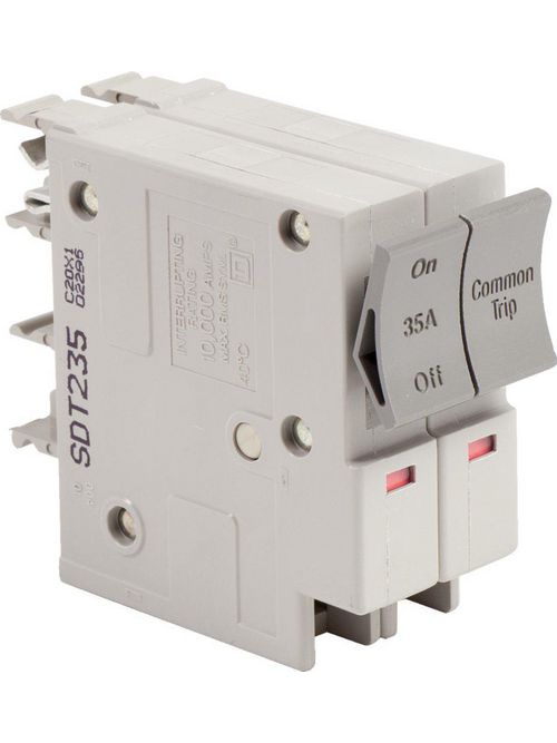 Product image for Square D SDT235 2-Pole 35 Amp 240 Volt Plug-On Miniature Circuit Breaker