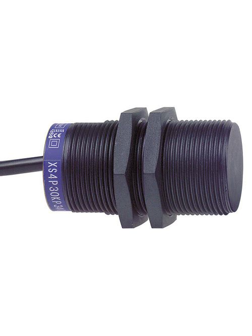 Product image for TES XS4P30MA230L1 Inductive proximity sensors XS, inductive sensor XS4 M30, L62mm, PPS, Sn15mm, 24...240VAC/DC, cable 5 m