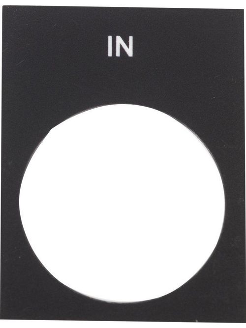 Product image for Square D ZB2BY2503 30 x 40 mm White/Black PVC Standard Legend Plate