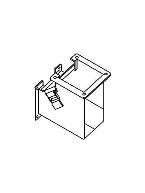 Product image for Square D LJB490LI 4 x 4 Inch NEMA 12 14 Gauge Steel 90 Degrees Inside Opening Lay-In Wireway