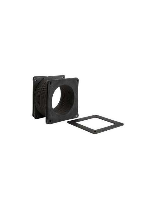 Product image for Square D LJB4FF 4 x 4 Inch NEMA 12 14 Gauge Steel Lay-In Wireway Flexible Fitting