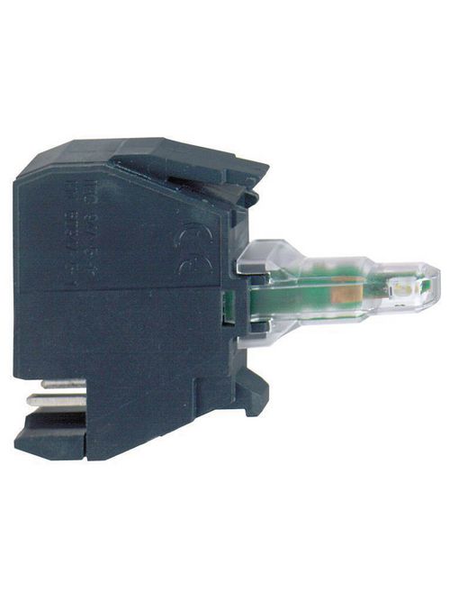 Product image for Square D ZBVG34 22 mm 110 to 120 VAC Green Push Button Light Module