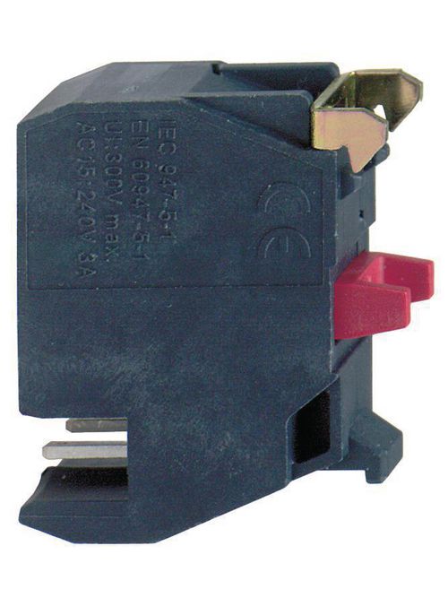 Product image for Square D ZBE1024 22 mm 1NC Standard Single Push Button Contact Block