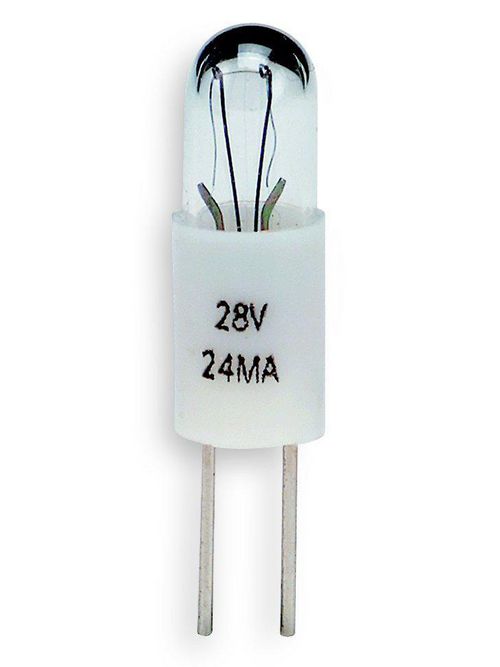 Product image for Square D ZB6YB028 16 mm 28 Volt Push Button Incandescent Bulb