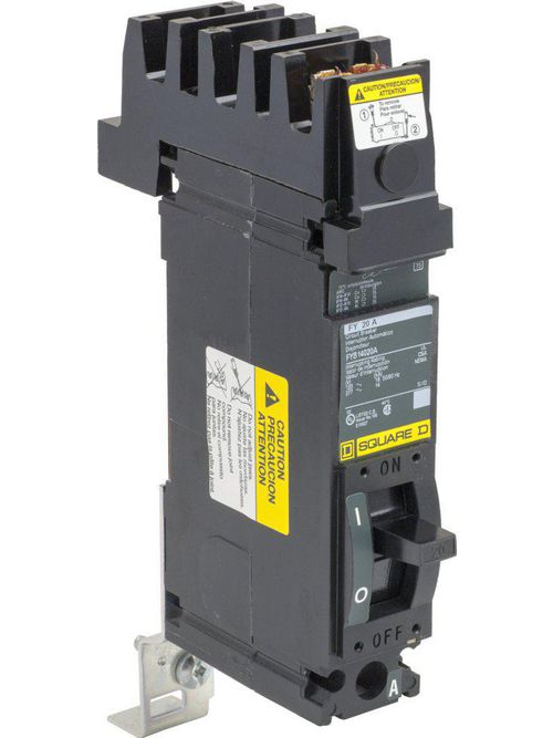 Product image for Square D FYB14020A 1-Pole 20 Amp 277 Volt Thermal Magnetic Molded Case Circuit Breaker