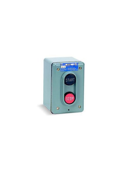 Product image for Square D 9001BF216 600 VAC 5 Amp 1NO 1NC NEMA 1 Stainless Steel Push Button Control Station