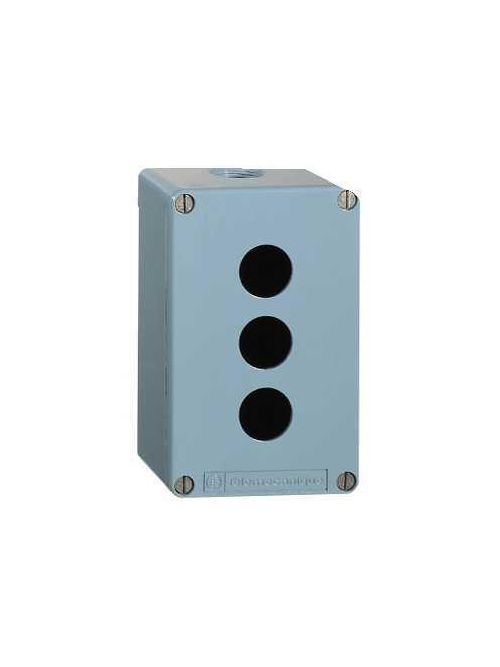 Product image for Square D XAPM2503 80 x 130 mm 3-Hole Blue Base/Lid Die-Cast Zinc Alloy Push Button Enclosure