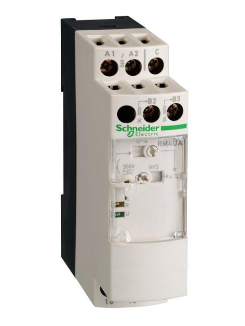 Product image for Square D RM4UA32MW 24 to 240 VAC/VDC DPDT 2NO 2NC Over/Under Voltage Measuring Relay