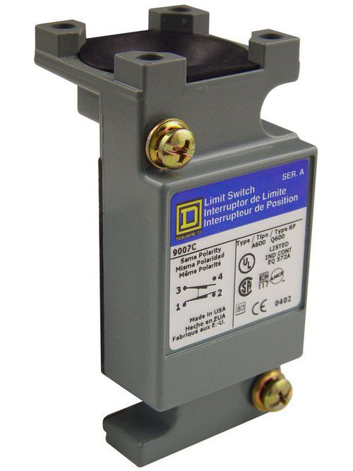 Product image for Square D 9007CO54A2 600 Volt 10 Amp 1-Pole Plug-In Heavy Duty Limit Switch