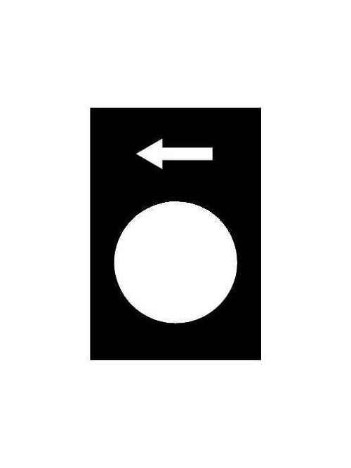 Product image for Square D ZB2BY2904 30 mm Horizontal/Vertical Mount Left Slow Double Insulated Legend Plate