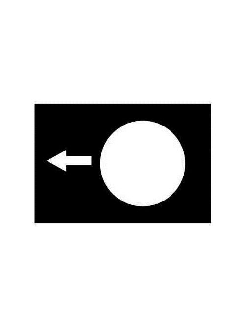 Product image for Square D ZB2BY2910 30 mm Horizontal Mount Left Slow Double Insulated Legend Plate