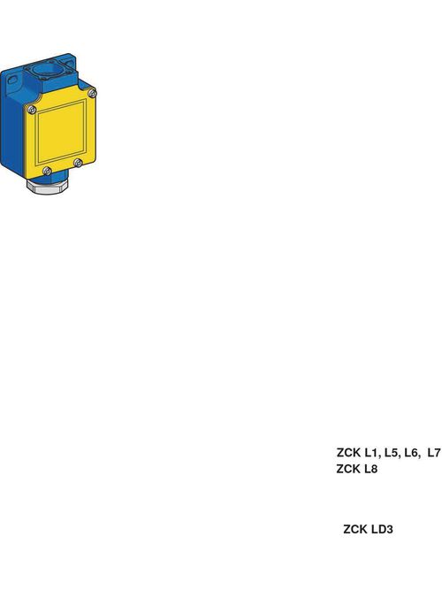 Product image for TES ZCKL5 Limit switch body, Limit switches XC Standard, ZCKL, 1NC+1 NO, slow break, Cable gland include
