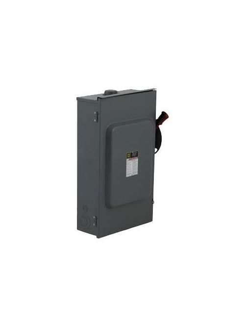 Product image for Square D HU364RBEI 600 VAC 200 Amp 3-Pole Non-Fusible Heavy Duty Safety Switch