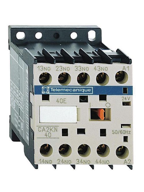 Product image for Square D CA2KN40P7 230 VAC 10 Amp 4.5 VA 4-Pole 4NO IEC Control Relay