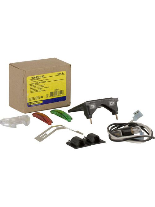 Product image for Square D 9999SP14R 2/3-Pole 120 VAC NEMA 1 Red Contactor/Starter Pilot Light Kit