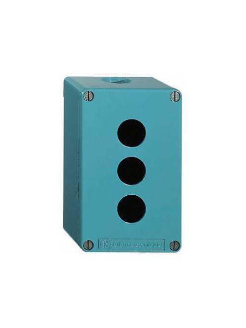 Product image for Square D XAPM3504 80 x 175 mm 4-Hole Blue Base/Lid Die-Cast Zinc Alloy Push Button Enclosure