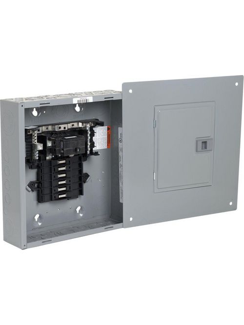 Product image for Square D QO112M100C 120/240 VAC 100 Amp 1-Phase 3-Wire 12-Circuit NEMA 1 Convertible Main Breaker Load Center