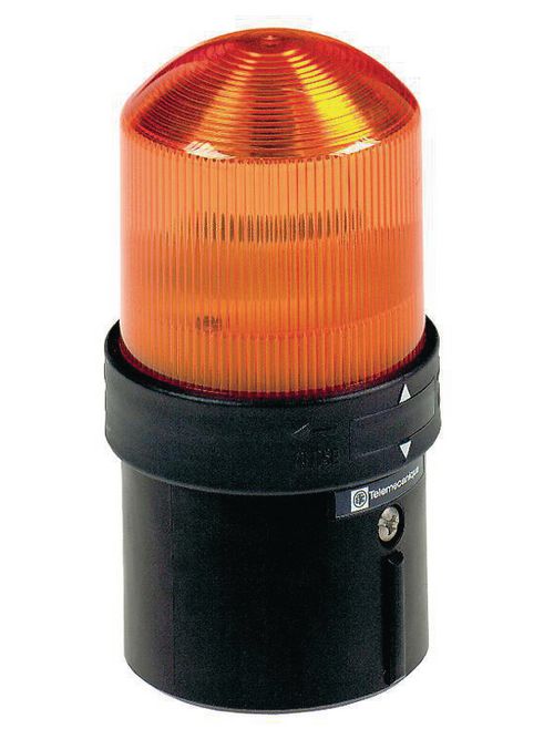 Product image for Square D XVBL4M5 70 mm 230 VAC 15 mA 10 W Orange Polycarbonate Flash LED Illuminated Beacon