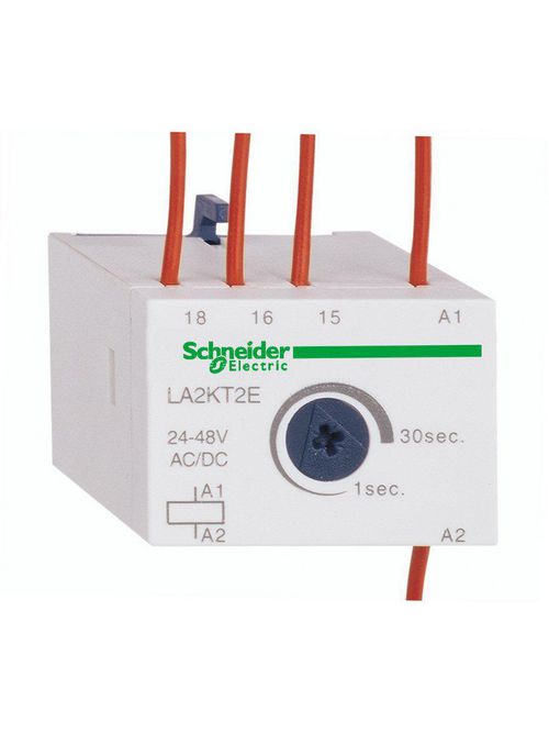 Product image for Square D LA2KT2E 24 to 48 VAC/VDC 1NO 1NC Auxiliary Contact Block