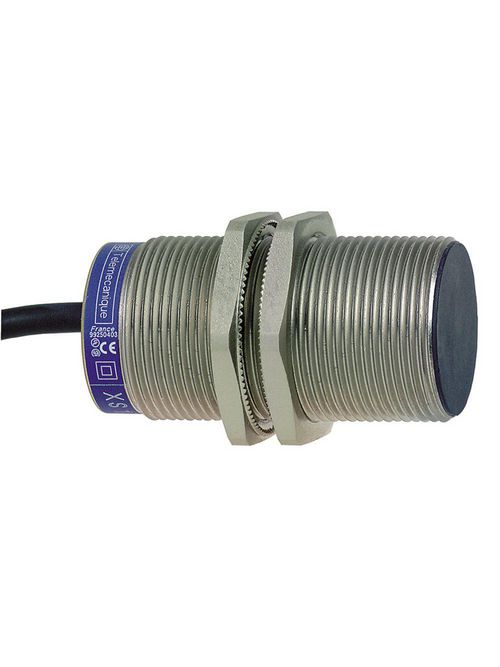 Product image for TES XS1M30KP340 inductive sensor XS1 M30, L60mm, brass, Sn10mm, 12..24VDC, cable 2m