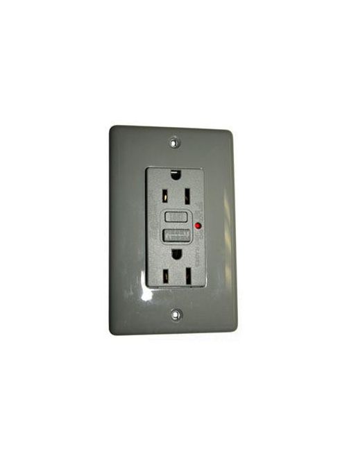 Product image for HUBBELL GF15RLA 15A 125V COMM LED GFCI, RD