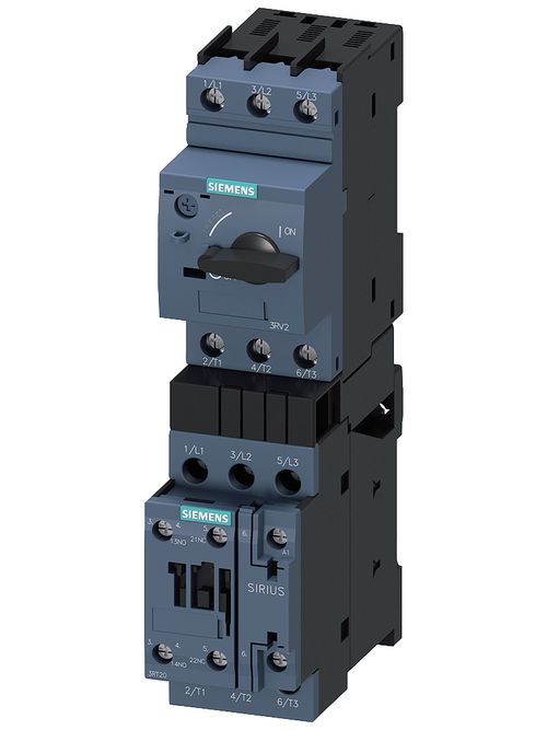 Siemens Industry 3RA21201JA240AK6 110/120 VAC 7 to 10 Amp 3-Phase 3-Pole Size S0 Non-Fusible Combination Starter Siemens Industry 3RA21201JA240AK6 110/120 VAC 7 to 10 Amp 3-Phase 3-Pole Size S0 Non-Fusible Combination Starter