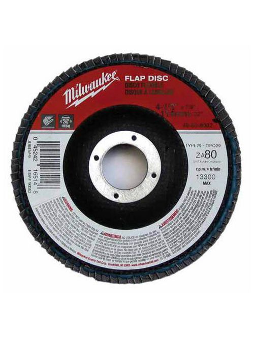 Product image for Milwaukee 48-80-8001 FLAP DISC 4-1/2 X 7