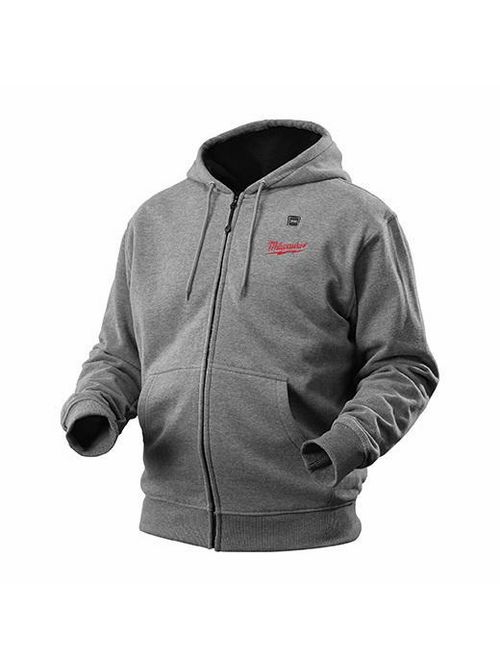 Product image for MILW 2372-3X M12 CORDESS GRAY HEATED HOODIE ONLY - 3X