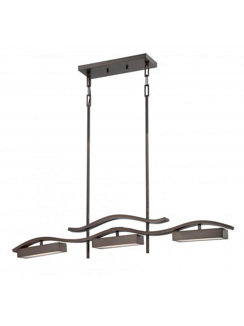 Product image for SATCO 62/135 WAVE LED ISLAND PENDAN